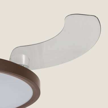 Imagem de Ventoinha de Teto com luz Silenciosa DC com aspas retráteis Kleon