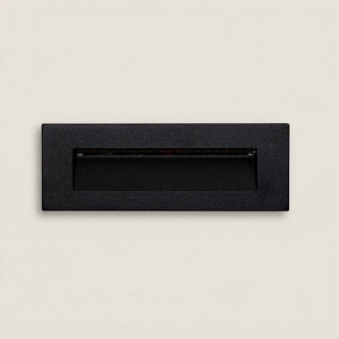 Imagen de Baliza Exterior LED 7W Empotrable Pared Rectangular Negro Groult