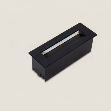 Imagen de Baliza Exterior LED 7W Empotrable Pared Rectangular Negro Groult