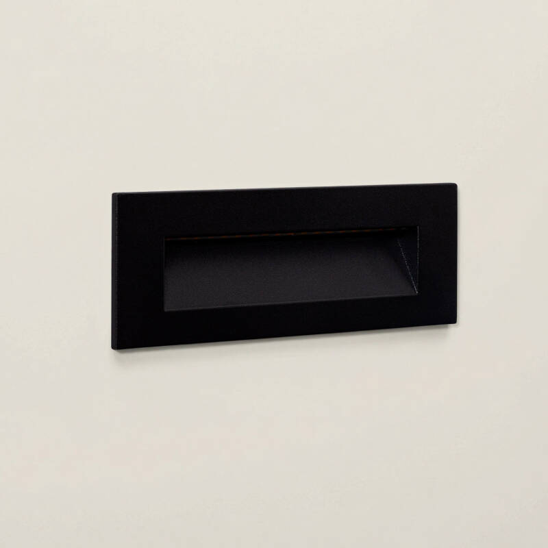 Imagen de Baliza Exterior LED 7W Empotrable Pared Rectangular Negro Groult