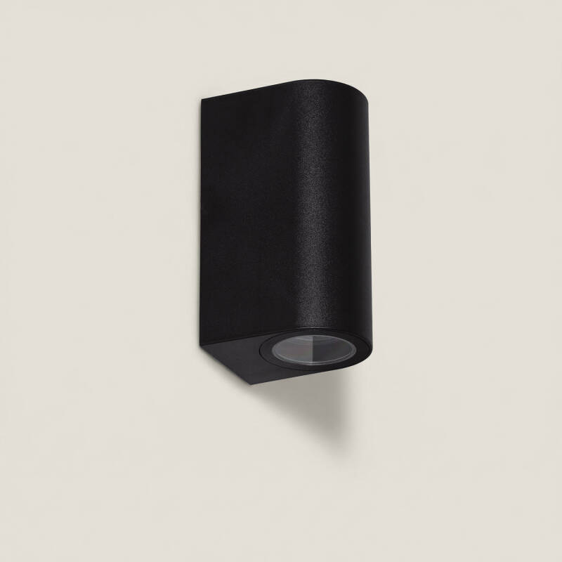 Imagem de Aplique de Parede Exterior Iluminação Dupla Gala Preto