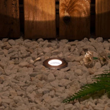 Foco Exterior LED Empotrable Suelo Acero inoxidable Mini