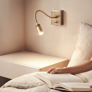 Imagen de Lámpara de Pared LED 2.5W Metal con Puerto USB Apsley