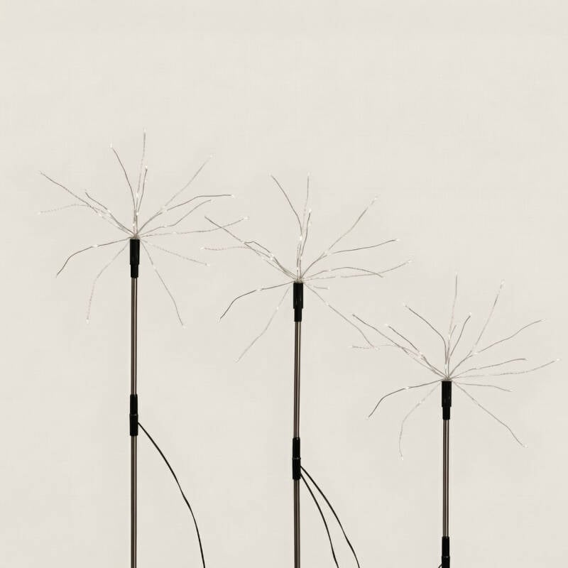 Imagen de Set de 3 Pinchos LED Exterior Solar Diente de Leon