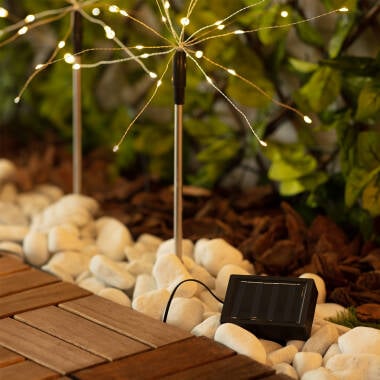 Imagen de Set de 3 Pinchos LED Exterior Solar Diente de Leon