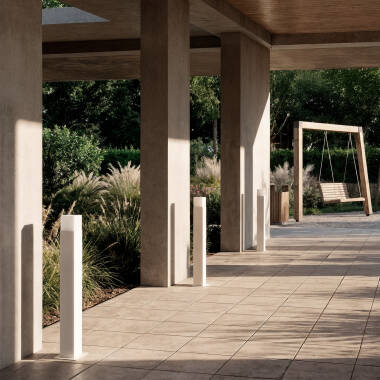 Imagen de Baliza Exterior Superficie Pie 74cm Augusta Blanca