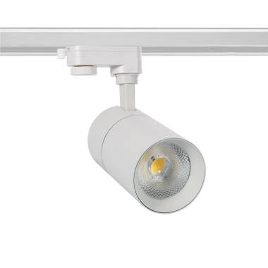 Foco LED Mallet 30W Regulável CCT Seleccionável Seleccionáve para Carril Trifásico UGR 15
