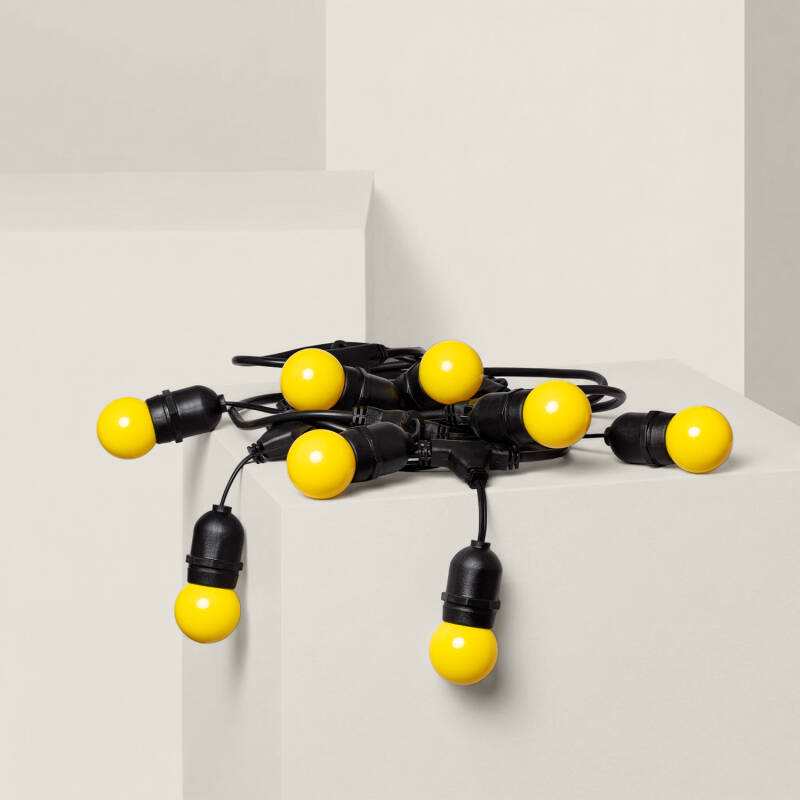 Imagen de Guirnalda Exterior con Bombillas LED E27 5.5m IP65 Negro