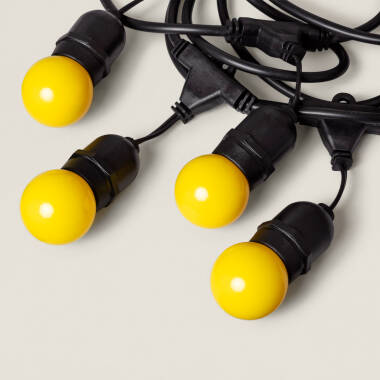 Imagen de Guirnalda Exterior con Bombillas LED E27 5.5m IP65 Negro