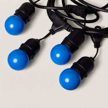 Imagen de Guirnalda Exterior con Bombillas LED E27 5.5m IP65 Negro