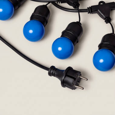 Imagen de Guirnalda Exterior con Bombillas LED E27 5.5m IP65 Negro