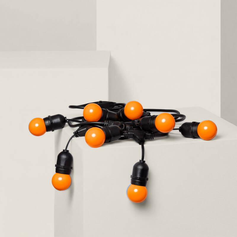 Imagen de Guirnalda Exterior con Bombillas LED E27 5.5m IP65 Negro