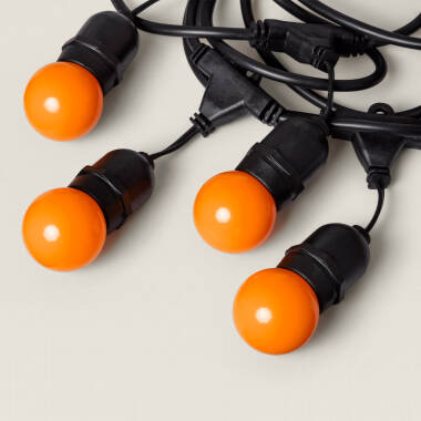 Imagen de Guirnalda Exterior con Bombillas LED E27 5.5m IP65 Negro