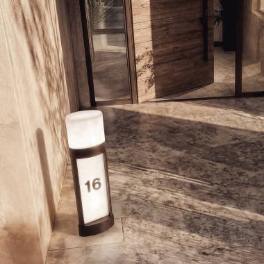 Imagem de Baliza Exterior LED 10W Superfície de Pé 50cm Alumínio para Numeração de Casas Mulham