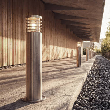 Imagen de Baliza Exterior Superficie Pie 50cm Acero Inoxidable Cloony