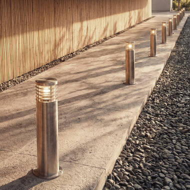 Imagen de Baliza Exterior Superficie Pie 50cm Acero Inoxidable Cloony