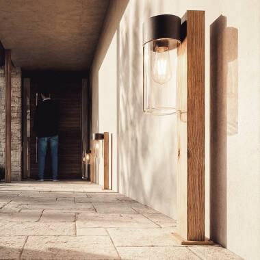 Imagem de Baliza Exterior Superfície de Pé 50cm Aço inoxidável e Vidro Isoba