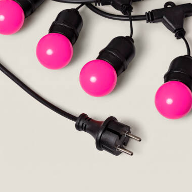 Imagen de Guirnalda Exterior con Bombillas LED E27 5.5m IP65 Negro