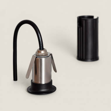 Imagem de Foco Exterior LED Encastrável de Chão 12V DC Preto Tiziano