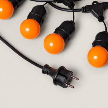 Imagen de Guirnalda Exterior con Bombillas LED E27 5.5m IP65 Negro