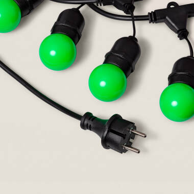 Imagen de Guirnalda Exterior con Bombillas LED E27 5.5m IP65 Negro