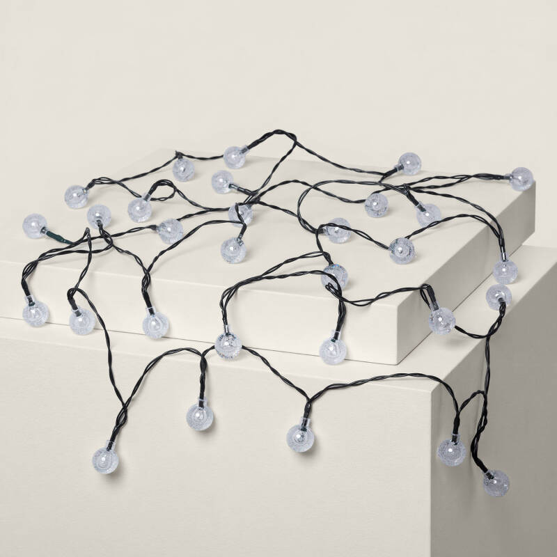 Imagen de Guirnalda Solar Exterior 30 Bolas LED 5m