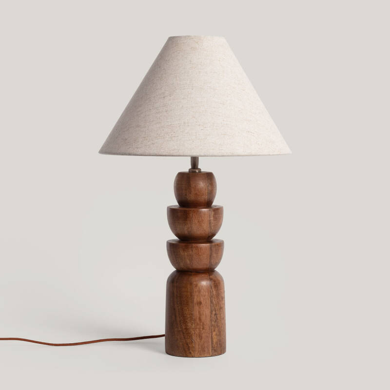 Imagen de Lámpara de Mesa Madera Adah ILUZZIA