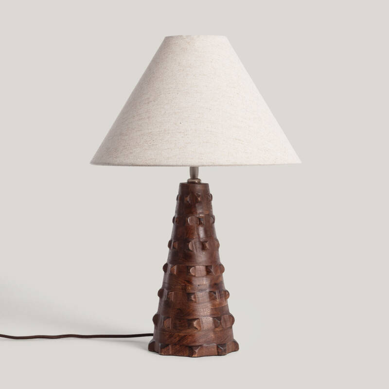 Imagem de Candeeiro de Mesa Madeira Samesh ILUZZIA