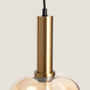 Imagem de Candeeiro Suspenso Metal e Vidro Daira