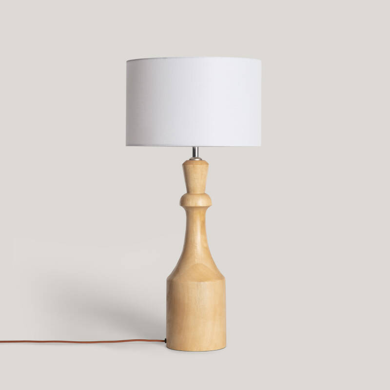 Imagem de Candeeiro de Mesa Madeira Marala ILUZZIA