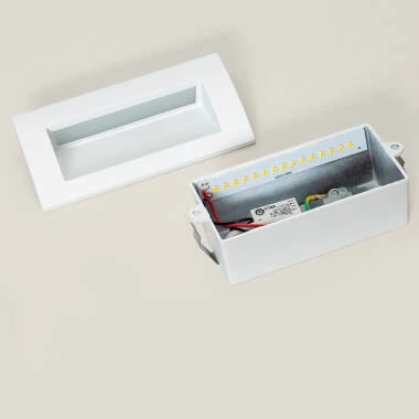 Imagen de Baliza Exterior LED 4W Empotrable Pared Rectangular Edulis
