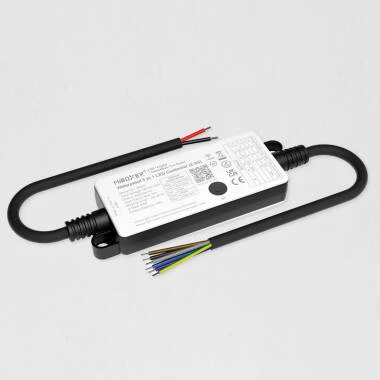 Controlador Tira LED Monocolor/CCT/RGB/RGBW/RGB+CCT 12-24V MiBoxer SR5-P IP66 Compatible con Mando RF