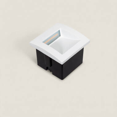 Imagen de Baliza Exterior LED 4W Empotrable Pared Cuadrado Aluminio Blanco Leif