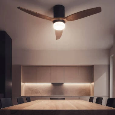 Imagen de Ventilador de Techo con luz Silencioso DC Leros