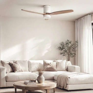 Ventilador de Techo con luz Silencioso DC Leros