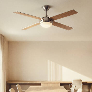 Ventoinha de Teto com luz  Silenciosa DC com aspas de madeira Navy Evo