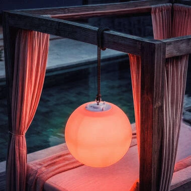 Imagem de Candeeiro Suspenso Esférico Decorativo Bola de Luz LED RGB Evan Orb