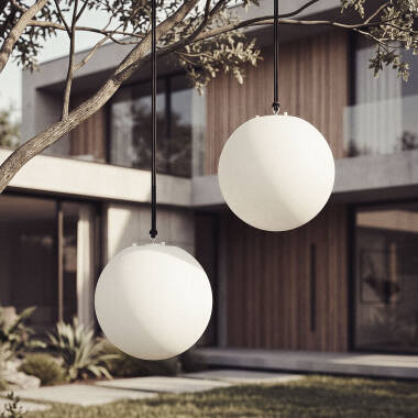 Candeeiro Suspenso Esférico Decorativo com Bola de Luz LED Evan Orb