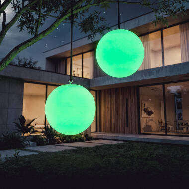 Imagen de Lámpara Colgante Esférica Decorativa Bola de Luz LED RGB Evan Orb
