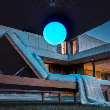 Imagem de Candeeiro Suspenso Esférico Decorativo Bola de Luz LED RGB Evan Orb
