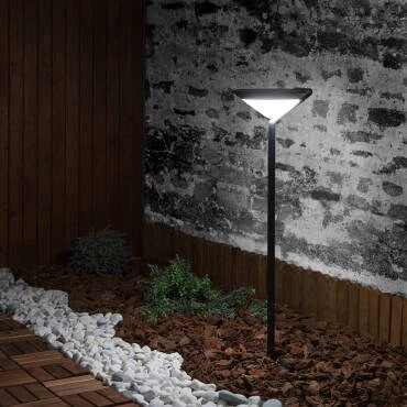 Fotografía del producto: Baliza Solar Exterior LED Superficie Pie 80cm con Detector de Movimiento Yuma Big