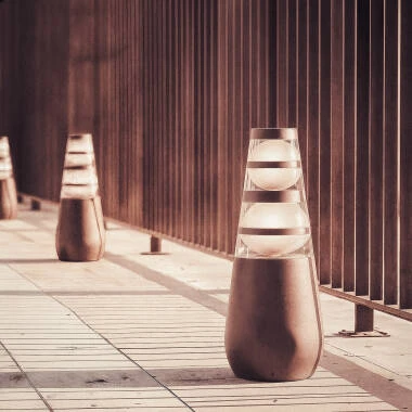 Baliza Exterior LED 8W Superficie Pie 38cm Double-Dareh