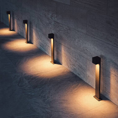 Imagen de Baliza Exterior LED 10W Superficie Pie 80cm Aluminio Denny L