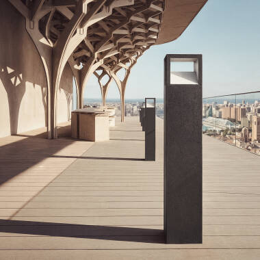 Imagen de Baliza Exterior LED 9W Superficie Pie 80cm Aluminio Sheffield