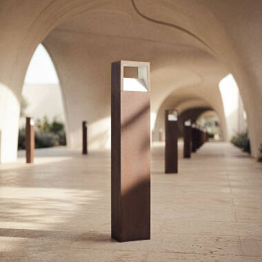 Imagen de Baliza Exterior LED 9W Superficie Pie 80cm Aluminio Sheffield