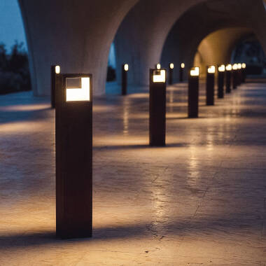 Imagen de Baliza Exterior LED 9W Superficie Pie 80cm Aluminio Sheffield