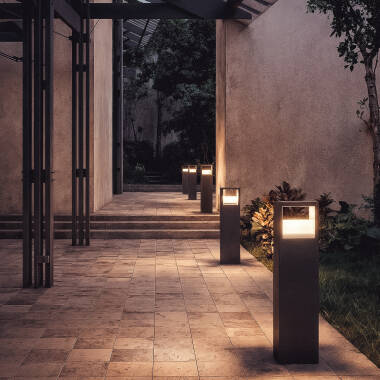 Imagen de Baliza Exterior LED 9W Superficie Pie 50cm Aluminio Sheffield