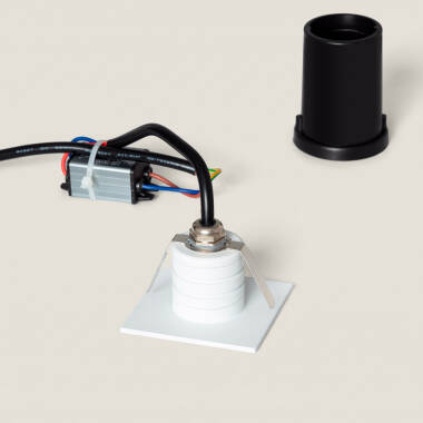 Imagen de Baliza Exterior LED 2W Empotrable Aluminio Pared Cuadrado Blanco Guell