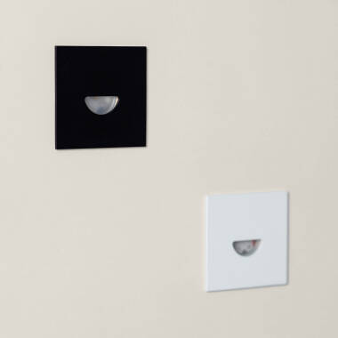 Imagen de Baliza Exterior LED 2W Empotrable Aluminio Pared Cuadrado Blanco Guell