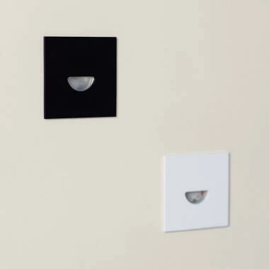 Imagen de Baliza Exterior LED 2W Empotrable Pared Cuadrado Blanco Guell